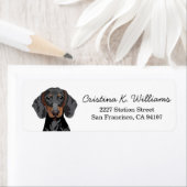 Dachshund Return Address Label (Insitu)
