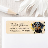 Dachshund Return Address Label (Insitu)