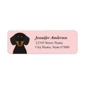 Dachshund Return Address Labels (Voorkant)