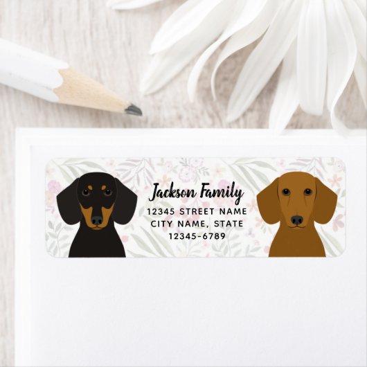Dachshund Return Address Labels (Insitu)