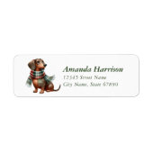 Dachshund Return Address Labels (Voorkant)