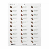 Dachshund Return Address Labels (Full Sheet)