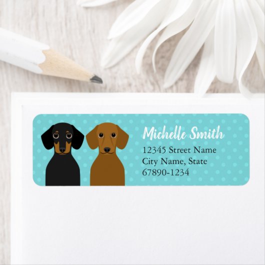 Dachshund Return Address Labels (Insitu)