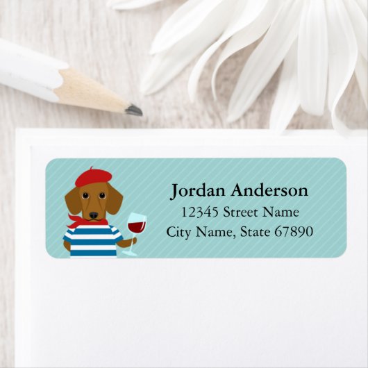 Dachshund Return Address Labels (Insitu)