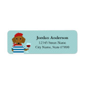 Dachshund Return Address Labels (Voorkant)