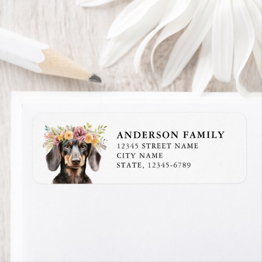 Dachshund Return Address Labels (Insitu)