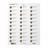 Dachshund Return Address Labels (Full Sheet)