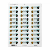 Dachshund Return Address Labels (Full Sheet)