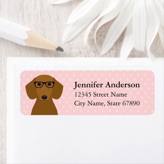 Dachshund Return Address Labels (Insitu)
