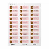 Dachshund Return Address Labels (Full Sheet)