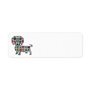 Dachshund Return Address Labels
