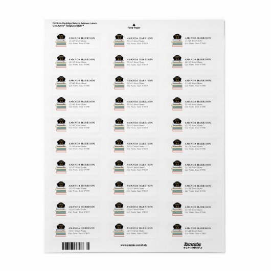 Dachshund Return Address Labels (Full Sheet)