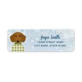 Dachshund Return Address Labels (Voorkant)