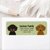 Dachshund Return Address Labels (Insitu)