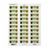 Dachshund Return Address Labels (Full Sheet)