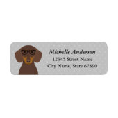 Dachshund Return Address Labels (Voorkant)