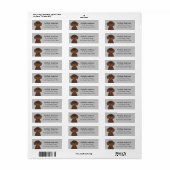 Dachshund Return Address Labels (Full Sheet)