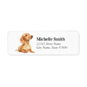 Dachshund Return Address Labels (Voorkant)