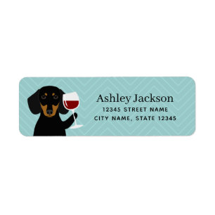 Dachshund Return Address Labels