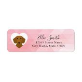 Dachshund Return Address Labels (Voorkant)