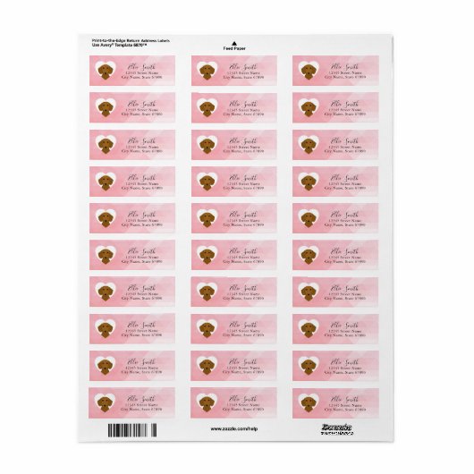 Dachshund Return Address Labels (Full Sheet)