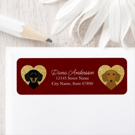 Dachshund Return Address Labels (Insitu)