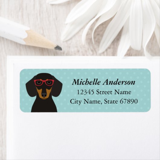 Dachshund Return Address Labels (Insitu)