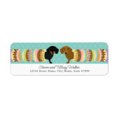 Dachshund Return Address Labels (Voorkant)
