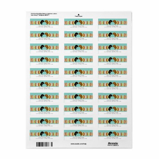 Dachshund Return Address Labels (Full Sheet)