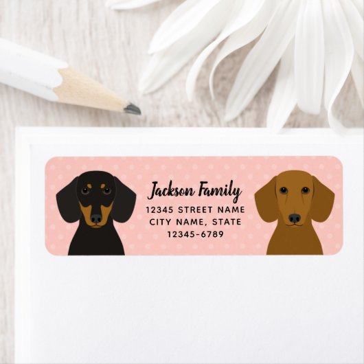 Dachshund Return Address Labels (Insitu)