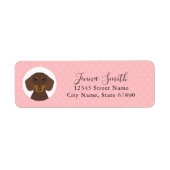 Dachshund Return Address Labels (Voorkant)