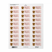 Dachshund Return Address Labels (Full Sheet)