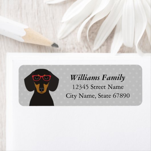 Dachshund Return Address Labels (Insitu)
