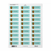 Dachshund Return Address Labels (Full Sheet)
