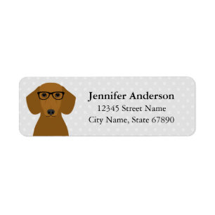 Dachshund Return Address Labels