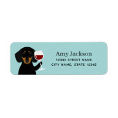 Dachshund Return Address Labels (Voorkant)