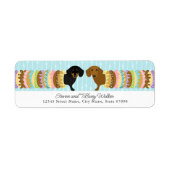 Dachshund Return Address Labels (Voorkant)