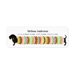 Dachshund Return Address Labels