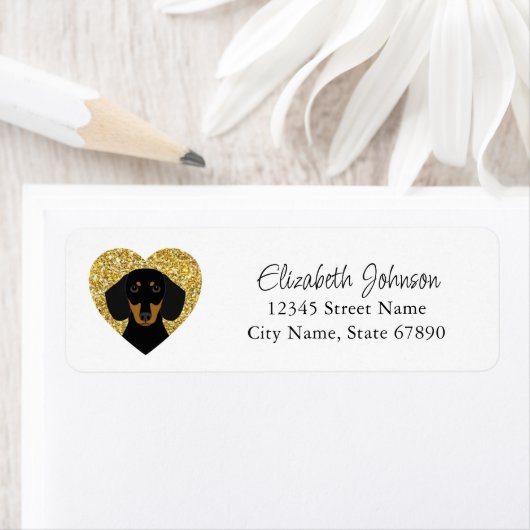 Dachshund Return Address Labels (Insitu)