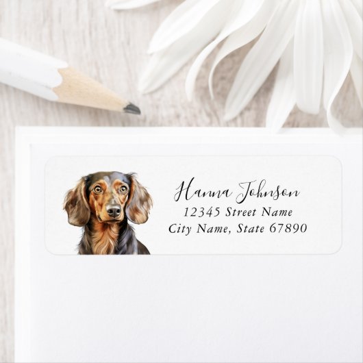 Dachshund Return Address Labels (Insitu)
