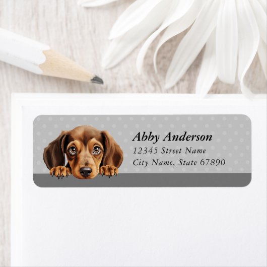 Dachshund Return Address Labels (Insitu)