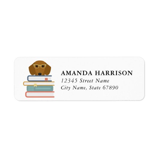 Dachshund Return Address Labels (Voorkant)
