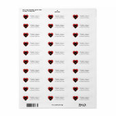 Dachshund Return Address Labels (Full Sheet)