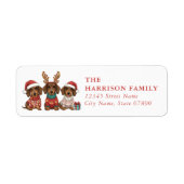 Dachshund Return Address Labels (Voorkant)