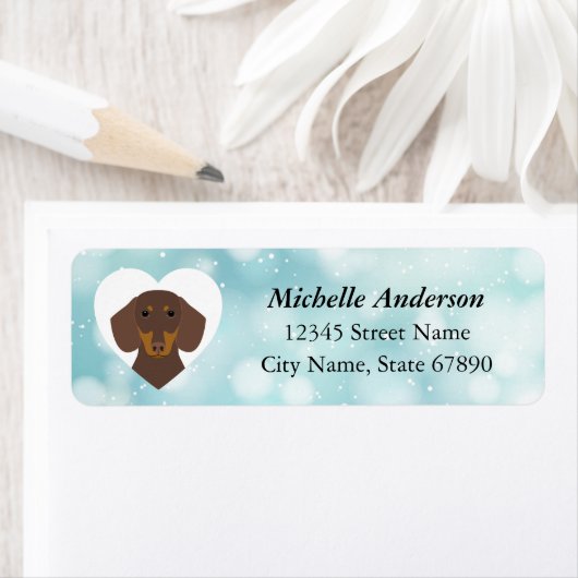 Dachshund Return Address Labels (Insitu)