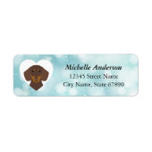 Dachshund Return Address Labels (Voorkant)
