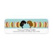 Dachshund Return Address Labels (Voorkant)