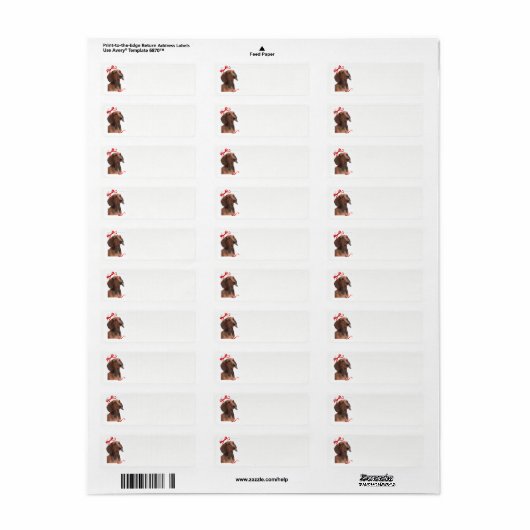 Dachshund Return Address Labels (Full Sheet)