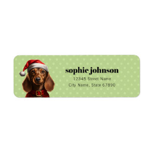 Dachshund Return Address Labels