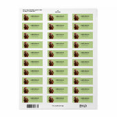 Dachshund Return Address Labels (Full Sheet)